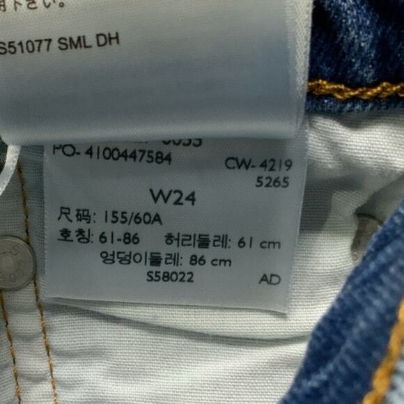 Levis 501 Red Tab Short Jeans Womens 24 High Rise Cut Off Summer Sexy Denim NWT - Picture 6 of 11